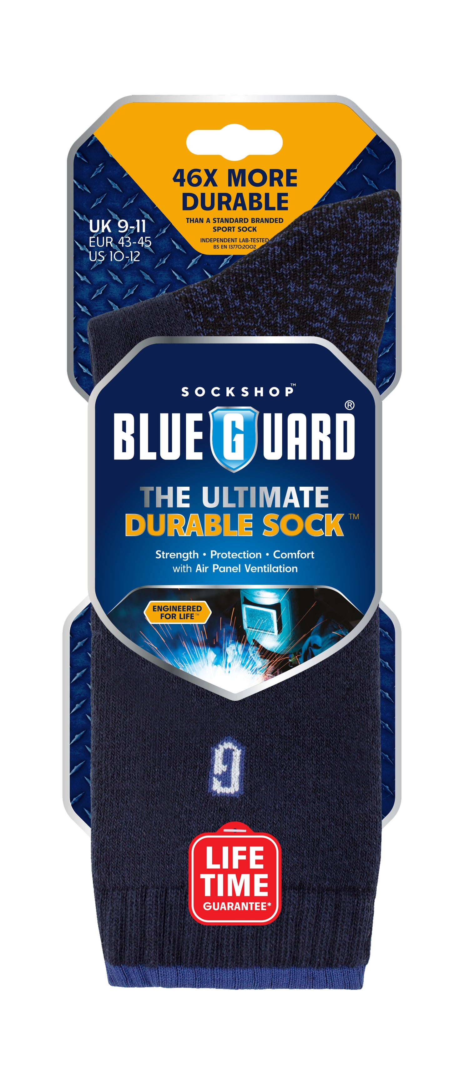 BlueGuard Unisex Work Socks - Black