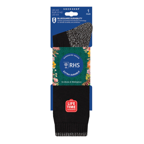 BlueGuard Ladies RHS Wellington Boot Socks - Black