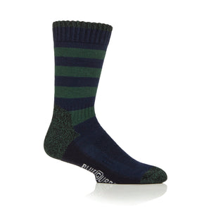 BlueGuard Mens RHS Gardening Socks - Navy Stripe